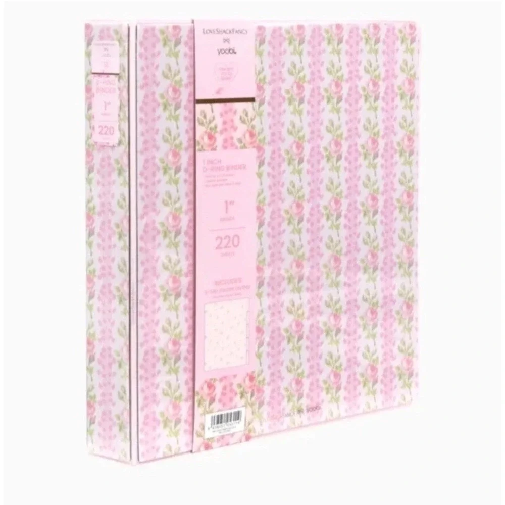 Love Shack Fancy Binder Blooming Heirloom Floral Pink Trapper Keeper NEW Target
